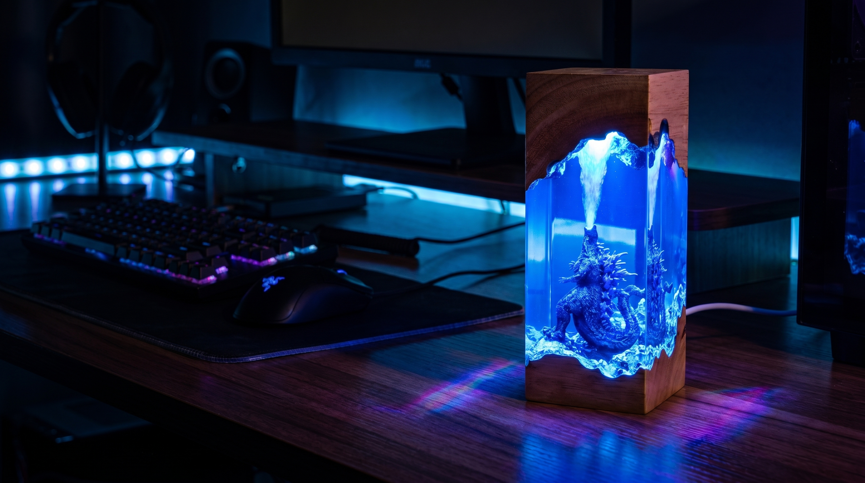 Godzilla Resin Lamp lifestyle