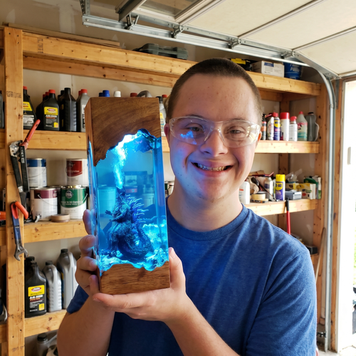 Godzilla Resin Lamp — Ocean Monster Night Light